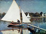 Sailing At Argenteuil by Claude Monet